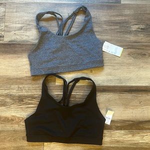 Women’s Old Navy Powerpress Medium Support strappy sports bra-bundle of 2